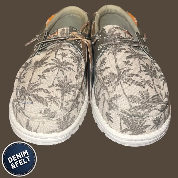 Hey Dude Mens WELSH NATURAL SAGE PALM CASUAL SLIP ON SHOE | NEW/NWT!!🌴 - Picture 4 of 11